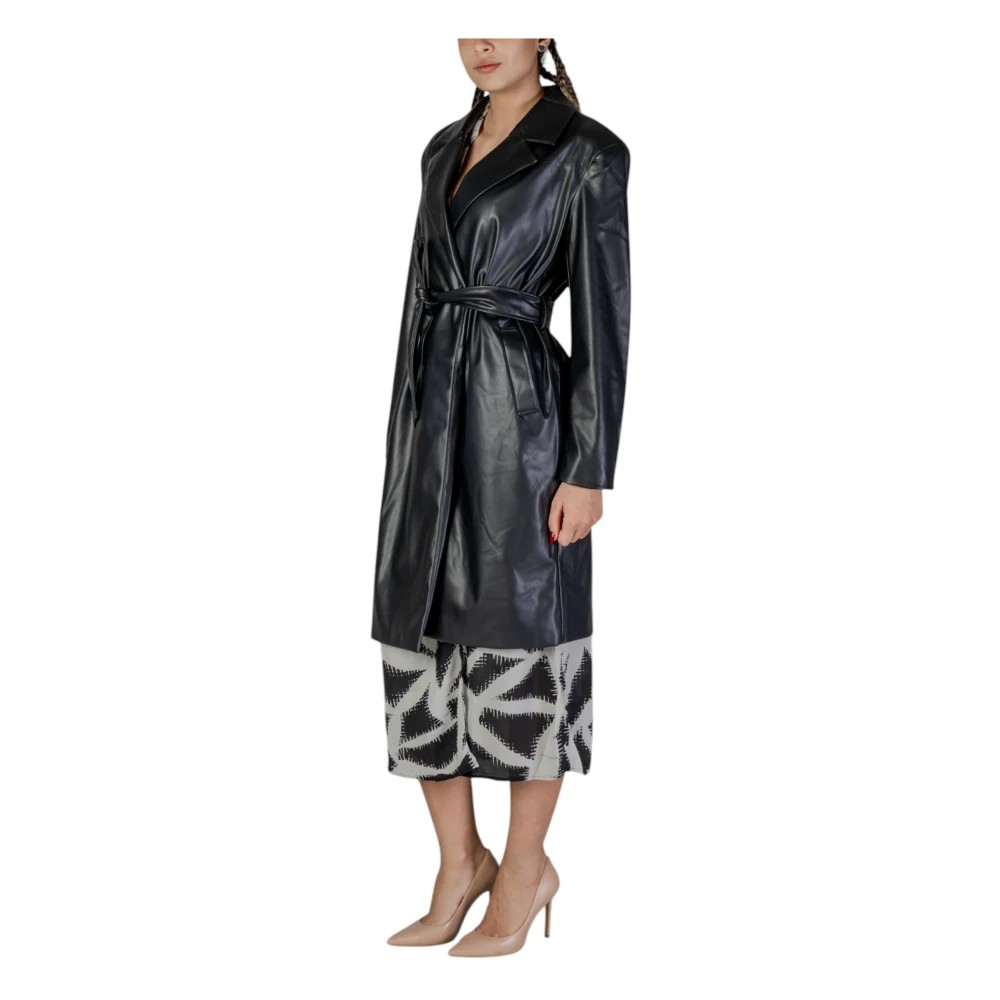 Black Polyester Jackets & Coat - IT42|M